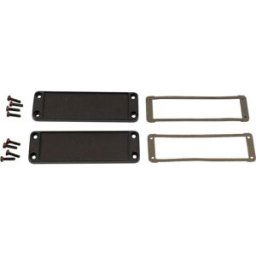 Hammond Electronics Plaque dextrémité aluminium noir (L x l x H) 6 x 107 x 35 mm 2 pc(s)