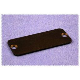Plaque arrière Hammond Electronics 1455DALBK-10 aluminium noir (L x l x H) 1.5 x 45 x 25 mm