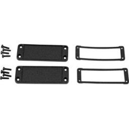 Hammond Electronics Plaque dextrémité aluminium noir (L x l x H) 6 x 87 x 31 mm 1 pc(s)