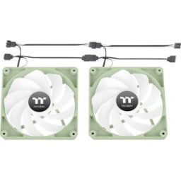 Thermaltake CT140 Reverse ARGB Sync PC Cooling Fan Matcha Green 2 Pack Ventilateur pour PC (l x H x P) 140 x 140 x 25 mm