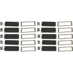 Hammond Electronics Plaque dextrémité aluminium noir (L x l x H) 6 x 87 x 31 mm 10 pc(s)