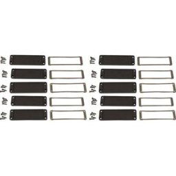Hammond Electronics Plaque dextrémité aluminium noir (L x l x H) 6 x 107 x 35 mm 10 pc(s)