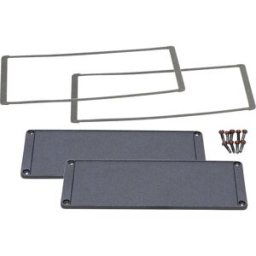 Hammond Electronics Plaque dextrémité aluminium noir (L x l x H) 6 x 194 x 72 mm 2 pc(s)