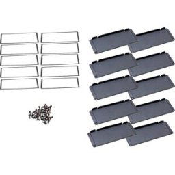 Hammond Electronics Plaque dextrémité aluminium noir (L x l x H) 16 x 194 x 72 mm 10 pc(s)