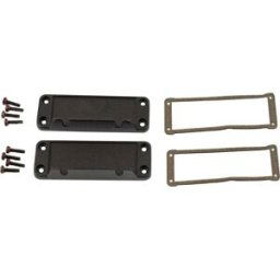 Hammond Electronics Plaque dextrémité aluminium noir (L x l x H) 16 x 87 x 31 mm 2 pc(s)