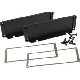 Hammond Electronics Plaque dextrémité aluminium noir (L x l x H) 16 x 169 x 57 mm 2 pc(s)