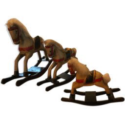 Chevaux à bascule multicolore 29x0x22