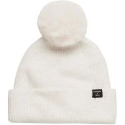Bonnet Superdry heritage ribbed beanie Femme Blanc Taille unique