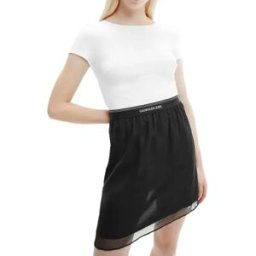 Robe Calvin Klein Classic gold Femme Blanc XS