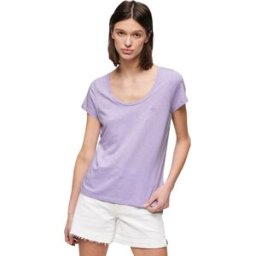 T shirt Superdry Scoop Femme Rose XS