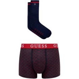 Boxer Guess Pack logo classic Homme Rouge S