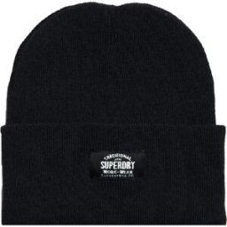 Bonnet Superdry Classic Knitted Femme Noir Taille unique