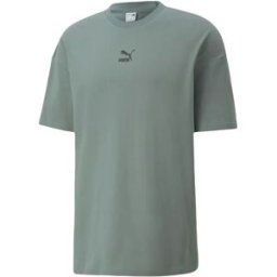 T shirt Puma classics boxy tee Homme Vert XS
