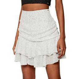 Jupe Guess Gold logo Femme Blanc M