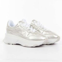 Basket Guess logo 4G Femme Argent 41