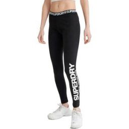 Legging Superdry Logo elastic Femme Noir XS