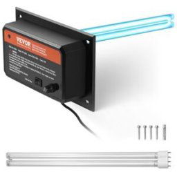 VEVOR Purificateur d'Air Conduit CVC Maison 36 W Lumière UV 411 mm pour Clim