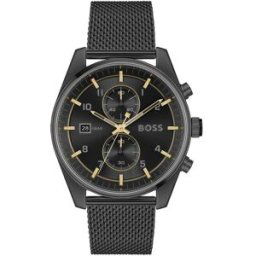 Montre Homme Boss Skytraveller - 1514150 Bracelet Acier Noir male