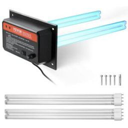 VEVOR Purificateur d'Air Conduit CVC Maison 72 W Lumière UV 411 mm pour Clim