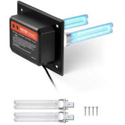 VEVOR Purificateur d'Air Conduit CVC Maison 18 W Lumière UV 145 mm pour Clim