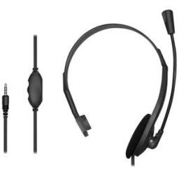 LogiLink Casque mono, avec microphone, prise jack 3,5 mm