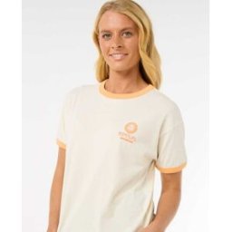 Rip Curl T-shirt San Carlos Ringer Bone 2XS female