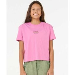 Rip Curl T-shirt Sun & Sea Crop Fille Pink 10 female