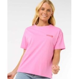 Rip Curl T-shirt Relax Ocean Tech Pink 2XS female