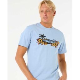 Rip Curl T-shirt Surf Paradise Ice Blue M male