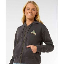 Rip Curl Sweat Zippé Relax La Paloma Washed Black XS female