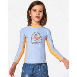 Rip Curl Combinaison à Manches Longues UPF Grom Energy Enfant Ice Blue 1-2 male