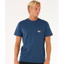Rip Curl T-shirt Surf Paradise Badge Update Washed Navy S male