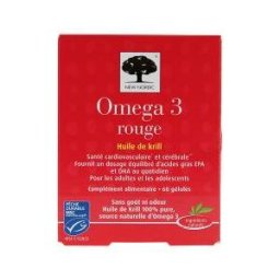 New Nordic Omega 3 Rouge 60 Unités - Boîte 60 gélules de 0,6 g