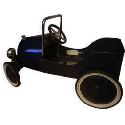 Voiture ancienne métal marine bleu 72x30x35