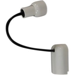 Lampe Tholos Artemide 1970 blanc 10x15x54