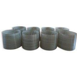 Lot de 8 suspensions foscarini giga lite noir 50x50x40