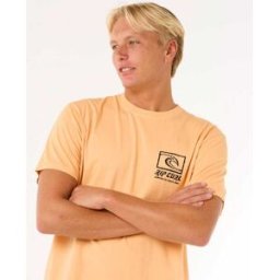 Rip Curl T-shirt Raw Energy Trad Mandarin Zest L male