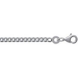 Maison de la Bijouterie Chaine homme argent rhodié 2,4 mm - W0Y0W0 55 male