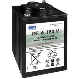 Batterie au plomb 6 V 180 Ah GNB Sonnenschein GF 06 180 V plomb-gel (l x H x P) 246 x 275 x 192 mm pôle conique
