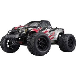 Reely NEW2 Super Combo V2 brushed 1:10 Auto RC électrique Monstertruck 4 roues motrices (4WD) 100% RtR 2,4 GHz avec accu, chargeur et piles pour lémetteur
