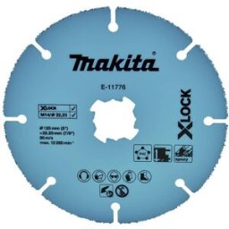 Makita Trennscheibe 125mm Uni.X-Lock E-11776 Disque à tronçonner 125 mm 1 pc(s) Placoplâtre, PVC, fibrociment, plastique