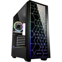 Tour midi Sharkoon RGB LIT 100 Boîtier PC noir