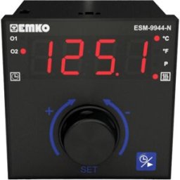 Emko ESM-9944-N 2 points, P, PI, PD, PID Régulateur de température Pt100 -200 à +1700 °C Relais 5 A (L x l x H) 100 x 96 x 96 mm
