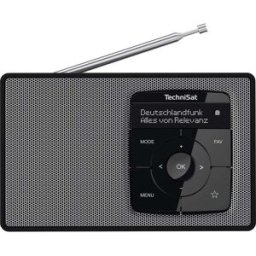 TechniSat DIGITRADIO 2 Radio de table DAB+, FM DAB+, FM, Bluetooth fonction réveil noir,argent