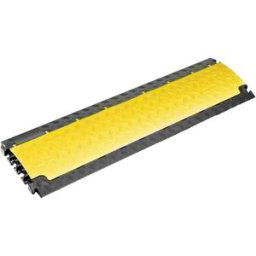 DEFENDER by Adam Hall Protège-câbles 85150LUX Polyuréthane noir/jaune Nombre de canaux: 6 1010 mm Contenu: 1 pc(s)