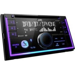 JVC KW-DB95BT Autoradio 2 DIN port pour commande au volant, connexion possible à une caméra de recul, tuner DAB+