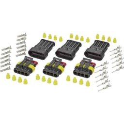 Set Superseal série AMP-Superseal 1.5mm TE Connectivity 4016139188287 Nbr total de pôles 4 Pas: 6 mm 1 set