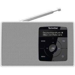 TechniSat DIGITRADIO 2 Radio de table DAB+, FM DAB+, FM, Bluetooth fonction réveil blanc