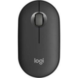 Logitech Pebble Mouse 2 M350s Souris Bluetooth optique graphite 3 Boutons 400 dpi, 4000 dpi molette intégrée