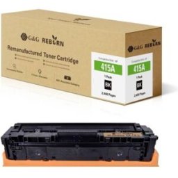 G&G; Toner remplace HP 415A compatible noir 2400 pages Reborn remanufactured 21269
